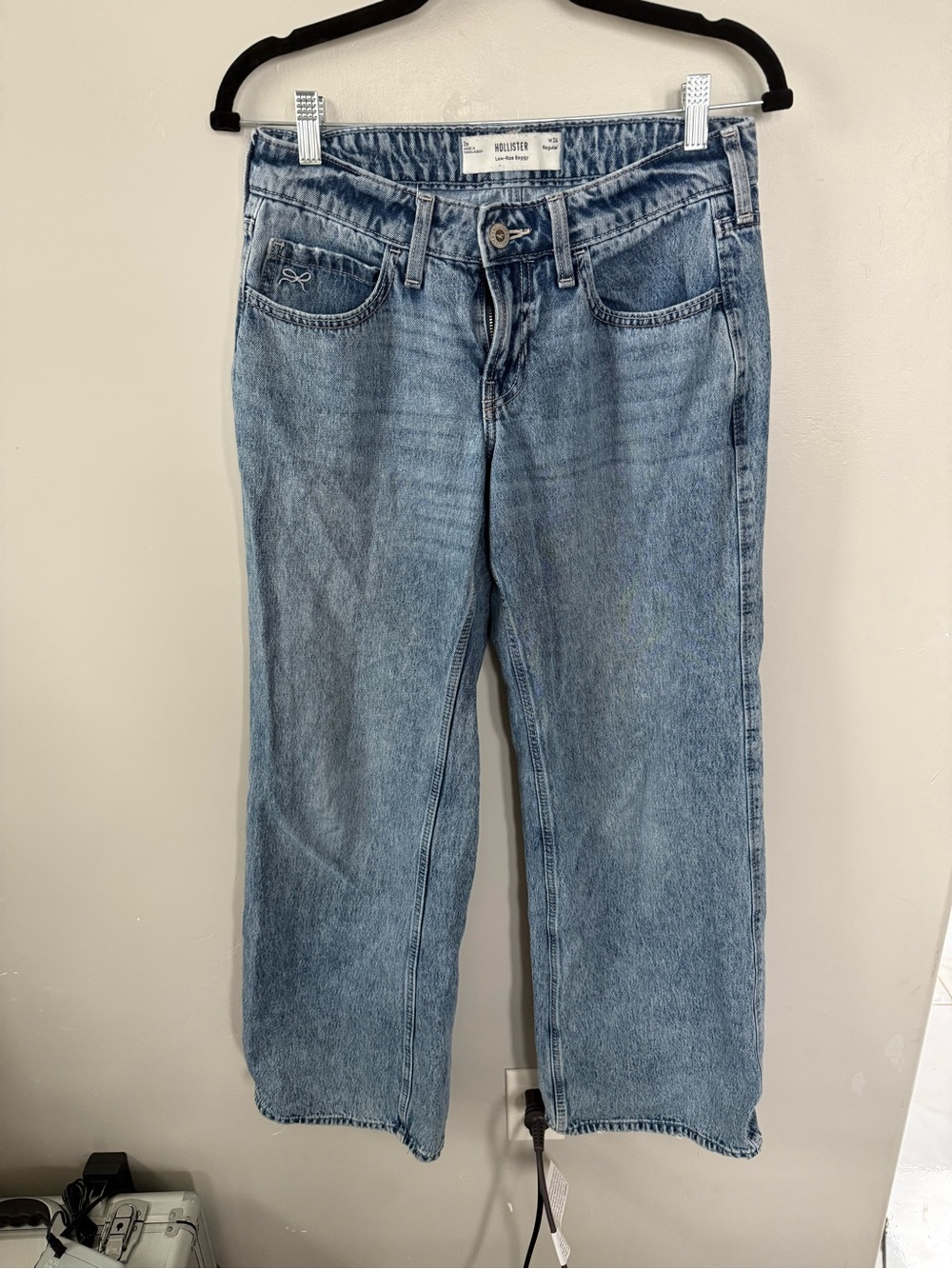 Hollister Light Blue Wide-Leg Denim Jeans